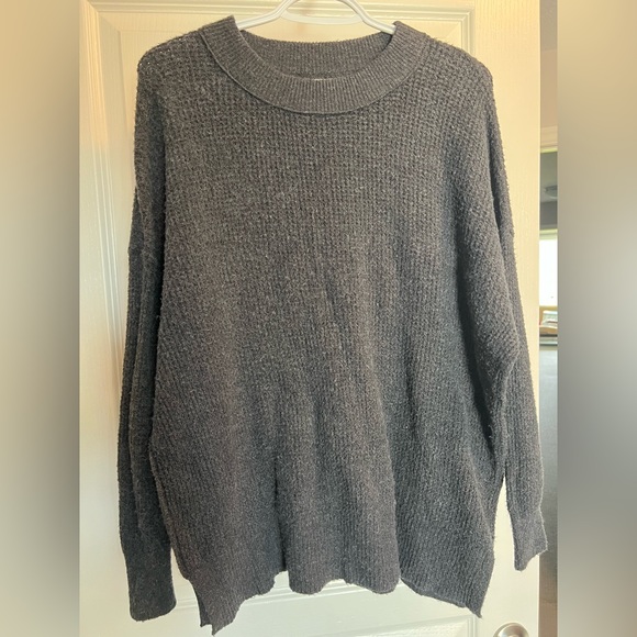 Aerie waffle knit oversized crewneck - Picture 2 of 4